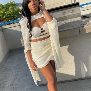 Two piece dress set. Sequined set